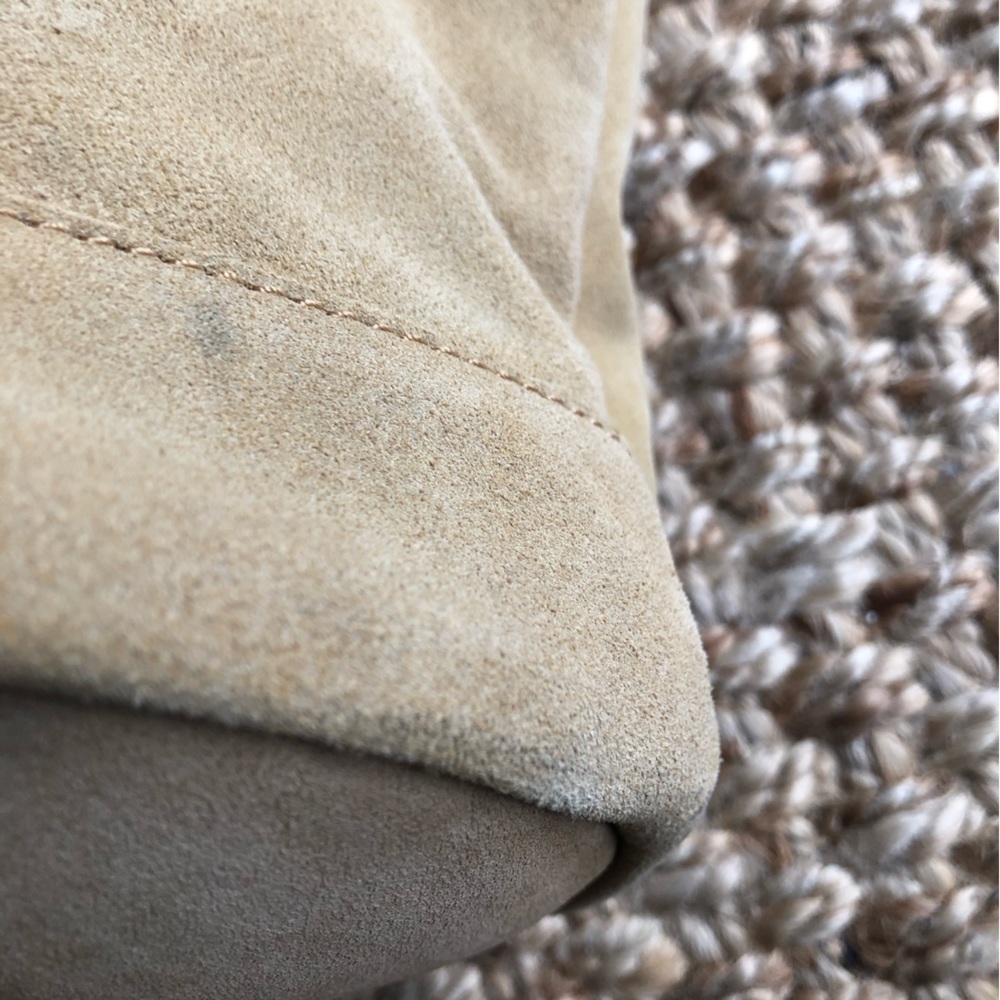 New: Lucky Brand Suede Bucket Bag with Optional Strap. - Picture 14 of 14